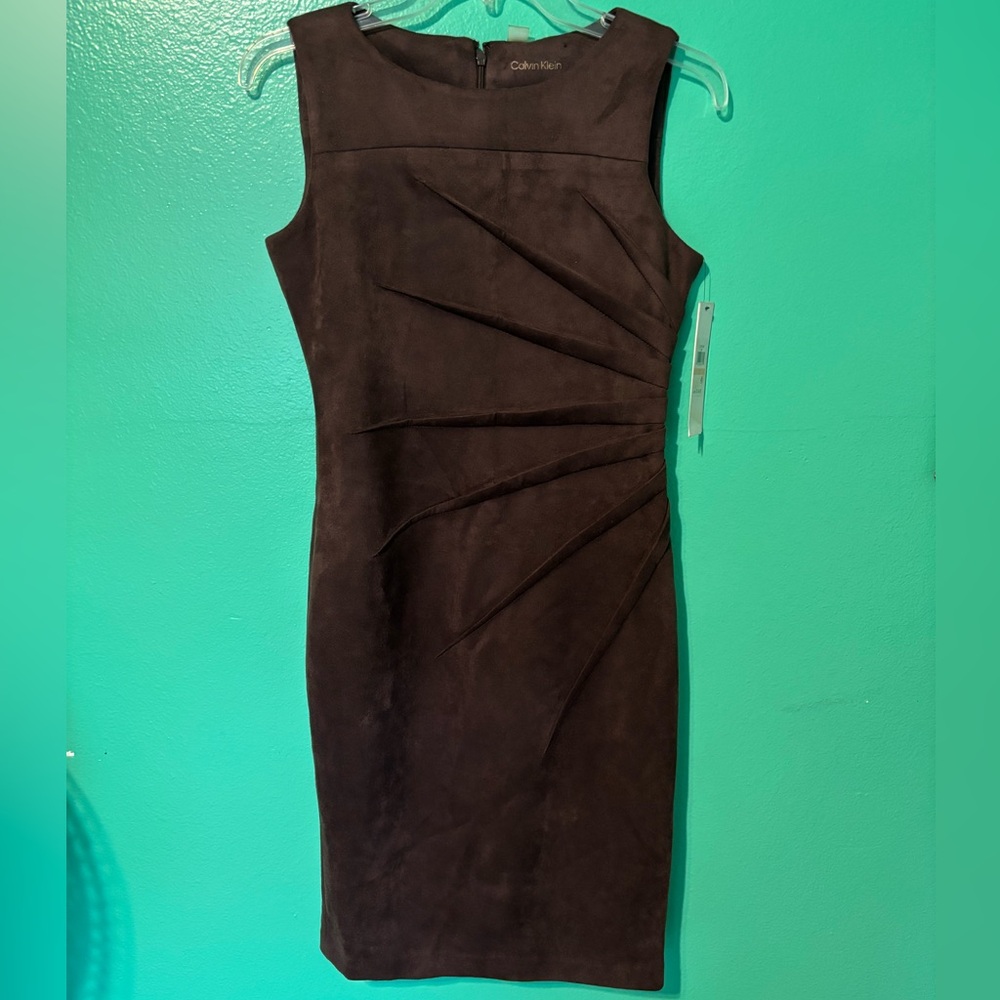 Calvin Klein Dark Brown Midi Dress